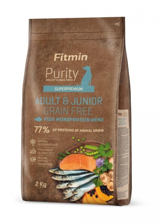 Fitmin Purity Adult&Junior Grain Free Fish Menu krmivo pro psy 2 kg Fitmin