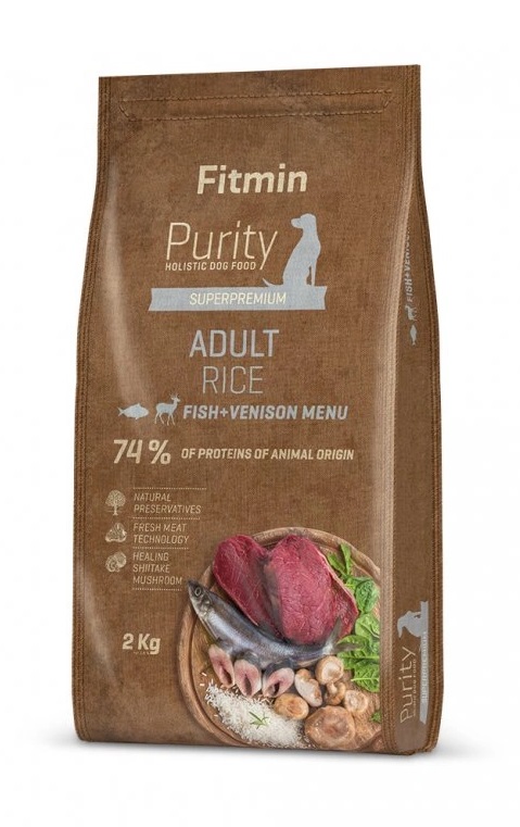 Fitmin Purity Rice Fish&Venison krmivo pro psy 2 kg Fitmin