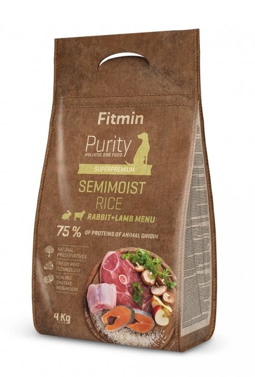 Fitmin Purity Semimoist Rice Rabbit&Lamb krmivo pro psy 4 kg Fitmin