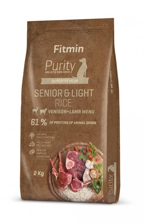 Fitmin Purity Senior&Light Rice Venison&Lamb krmivo pro psy 2 kg Fitmin