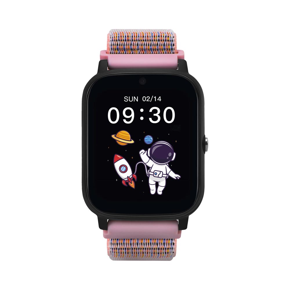 Garett Smartwatch Kids Tech 4G dětské chytré hodinky Pink Velcro Garett