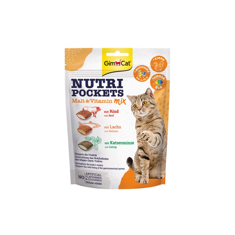 GimCat Nutri pockets malt&vitamin mix 150 g GimCat