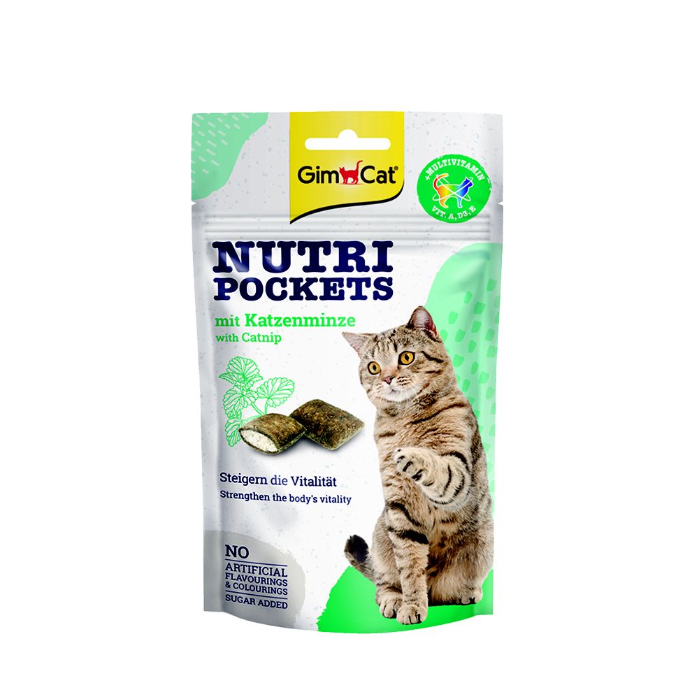 GimCat Nutri pockets s catnipem 60 g GimCat