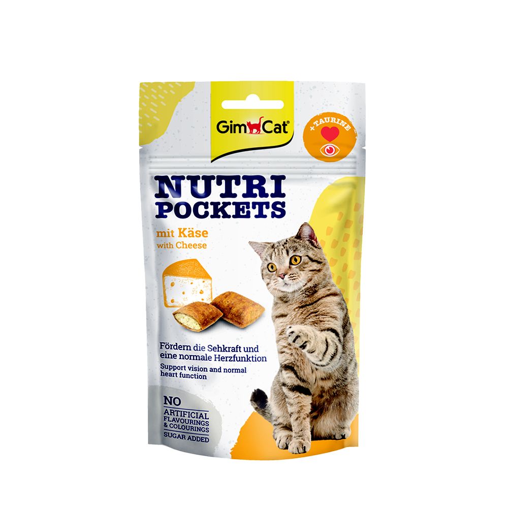 GimCat Nutri pockets se sýrem 60 g GimCat