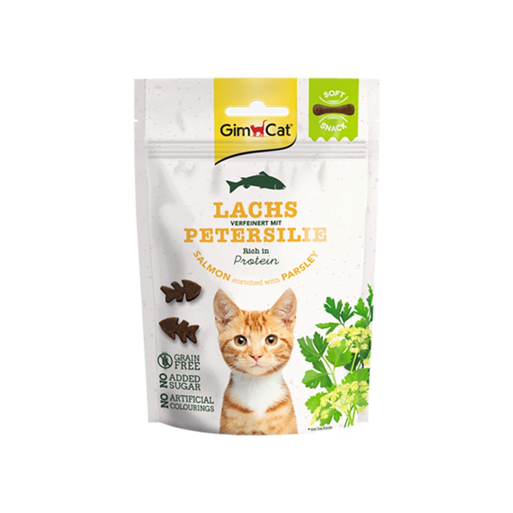 GimCat Soft snacks losos s petrželí 60 g GimCat