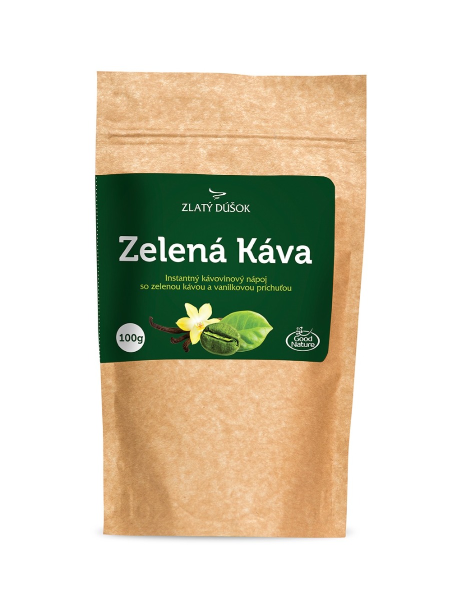 Good Nature Zlatý doušek Zelená káva Vanilka kávovinový nápoj 100 g Good Nature