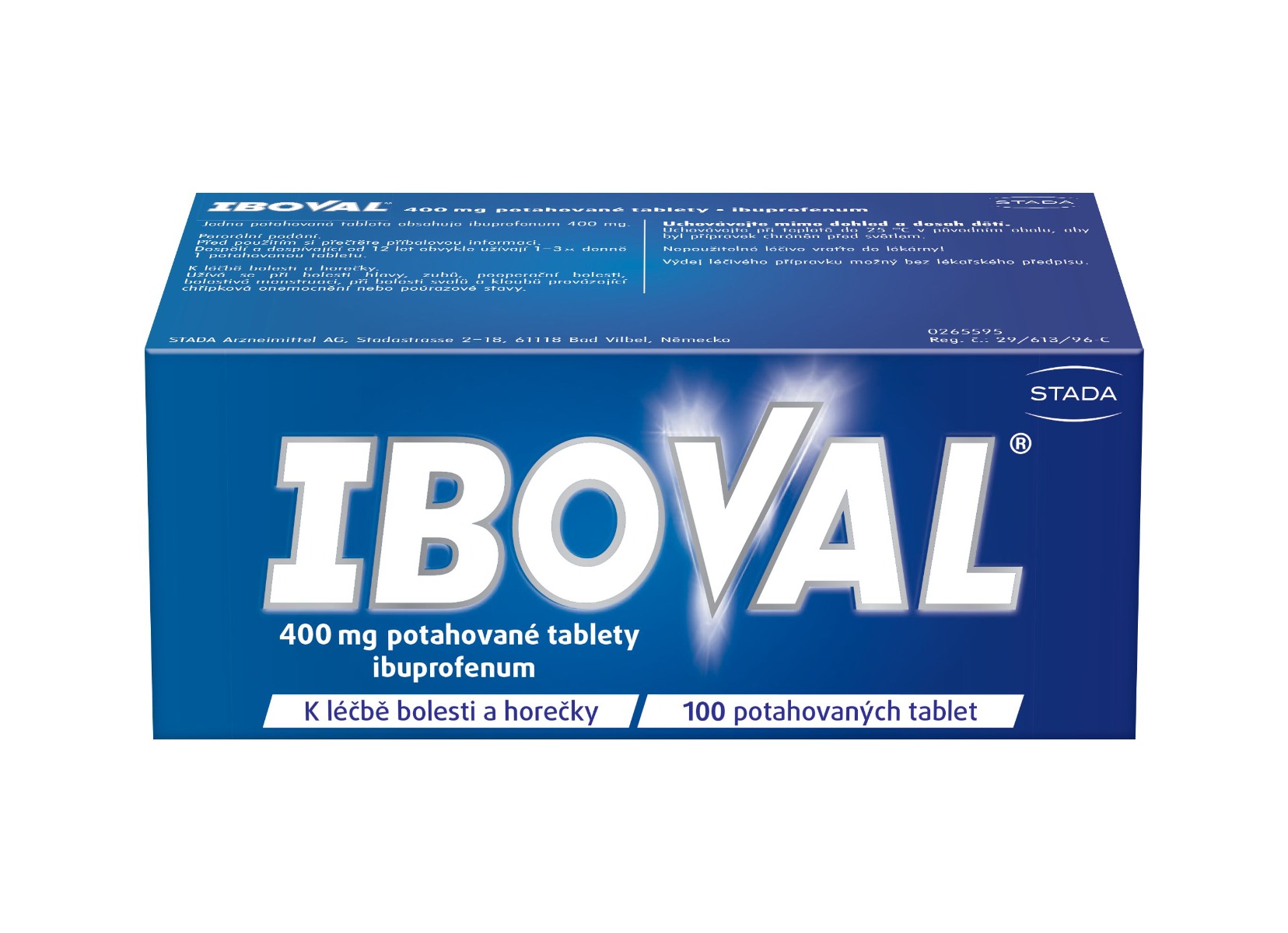 Iboval 400 mg 100 potahovaných tablet Iboval