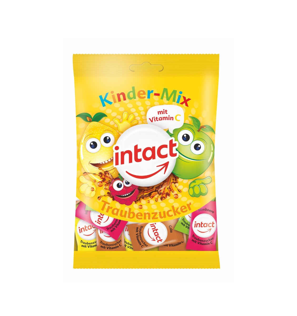 Intact Hroznový cukr Kinder mix 75 g Intact