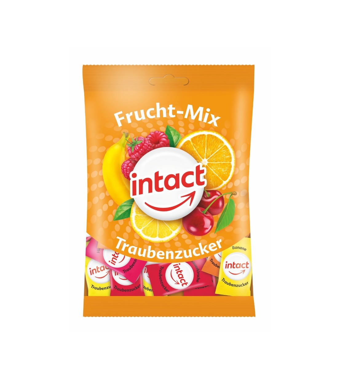 Intact Hroznový cukr Ovocný mix 75 g Intact