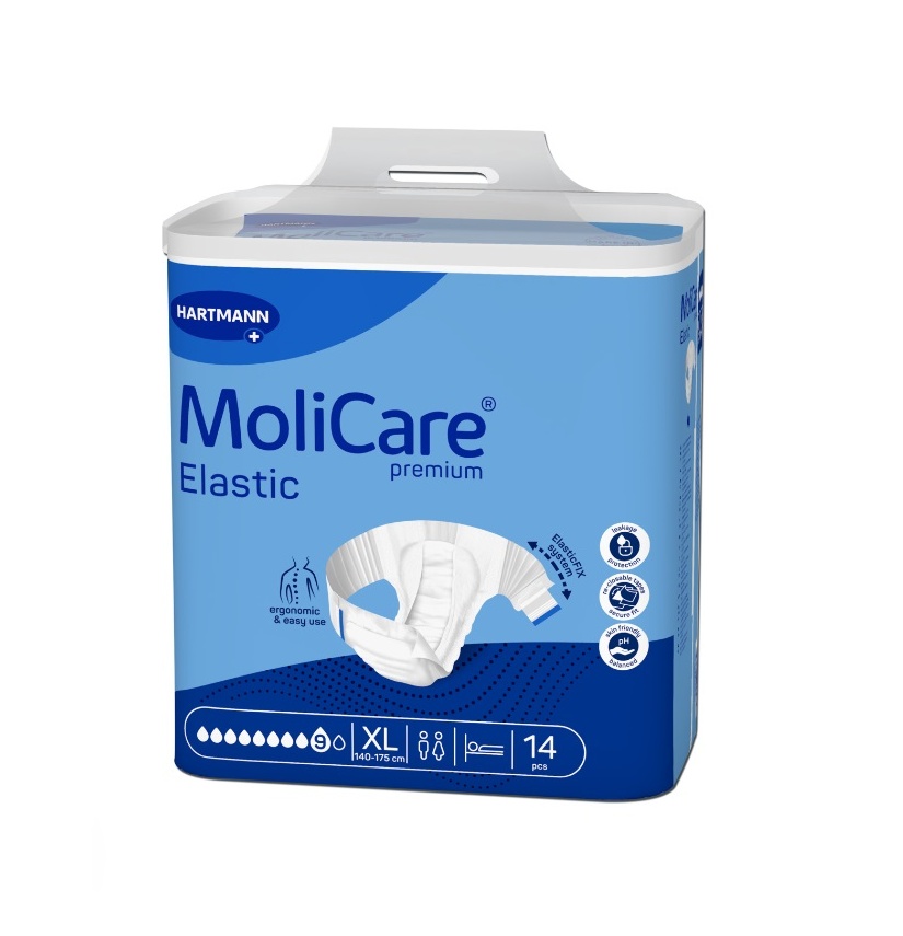 MoliCare Elastic 9 kapek vel. XL inkontinenční zalepovací kalhotky 14 ks MoliCare