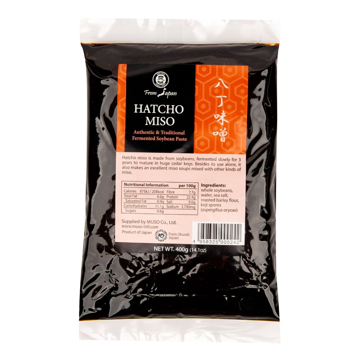 Muso Miso Hatcho sója 400 g Muso