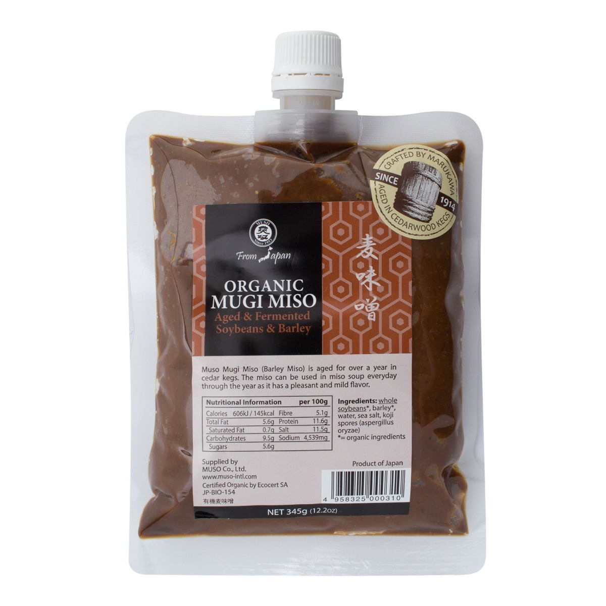 Muso Miso Mugi ječmen BIO 345 g Muso