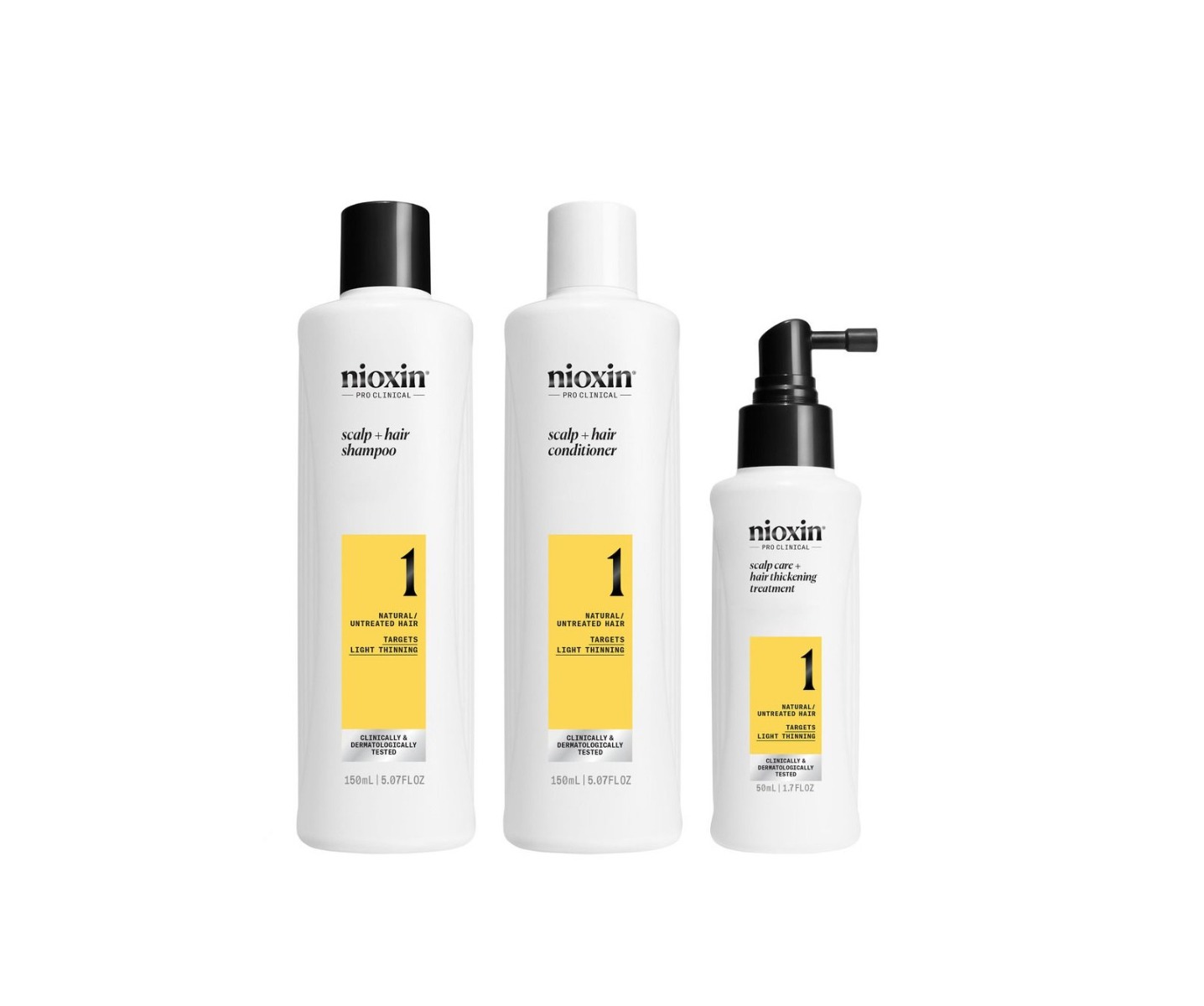 NIOXIN System 1 Scalp and Hair sada na vlasy se sklonem k vypadávání 3 ks NIOXIN