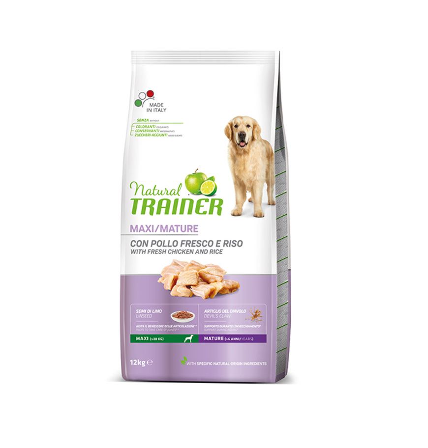 Natural Trainer Maxi maturity čerstvé kuře granule 12 kg Natural Trainer