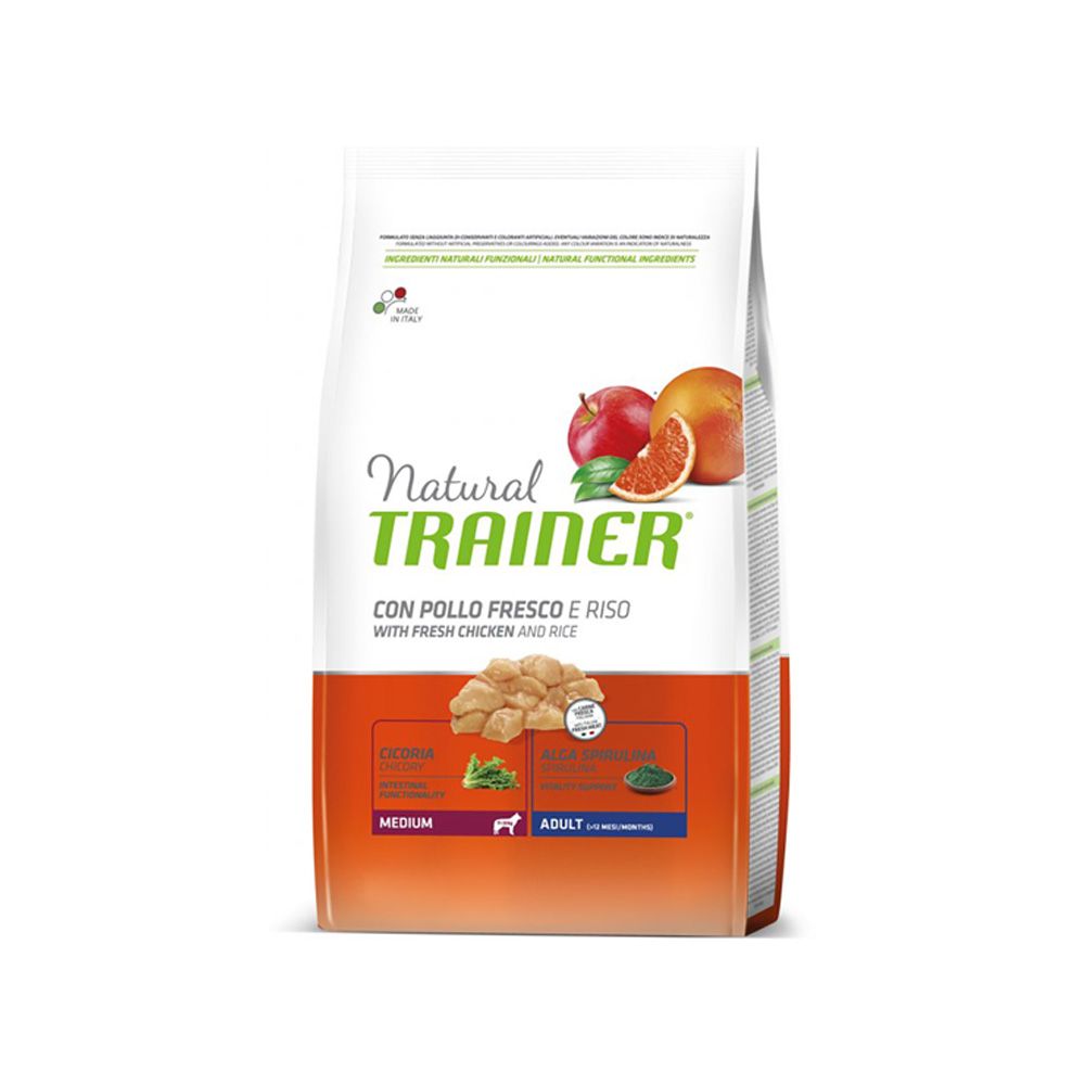 Natural Trainer Medium čerstvé kuře granule 12 kg Natural Trainer