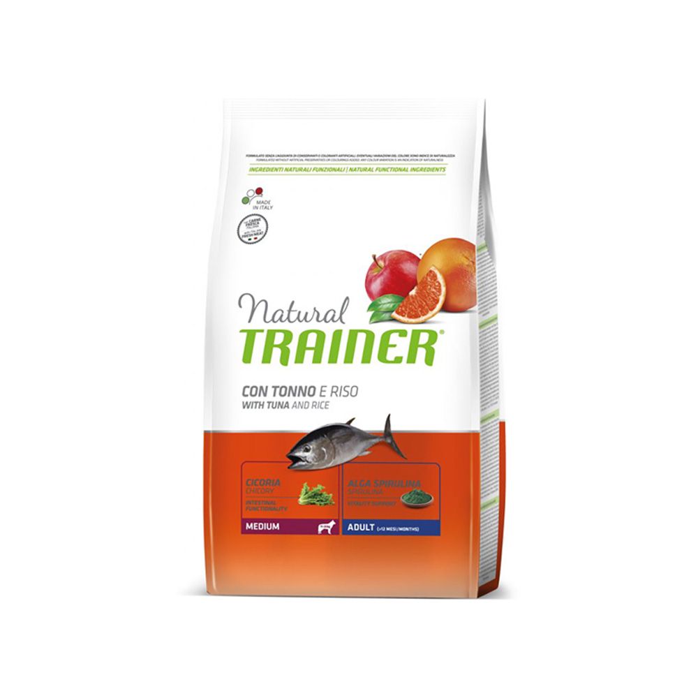 Natural Trainer Medium ryba a rýže granule 12 kg Natural Trainer