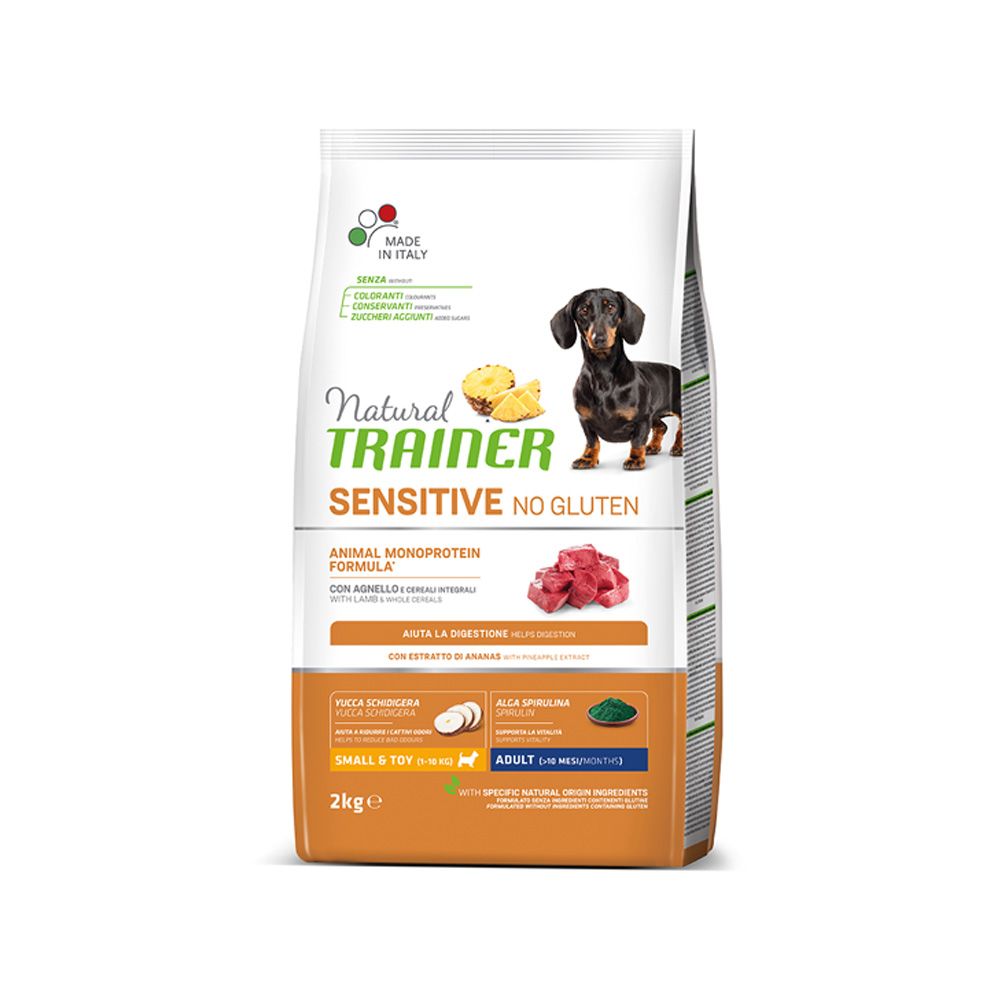 Natural Trainer No gluten mini jehněčí granule 2 kg Natural Trainer