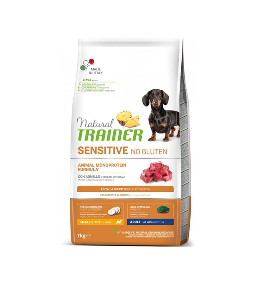 Natural Trainer No gluten mini jehně/rýže granule 7 kg Natural Trainer