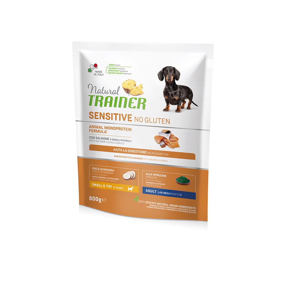 Natural Trainer No gluten mini losos granule 800 g Natural Trainer