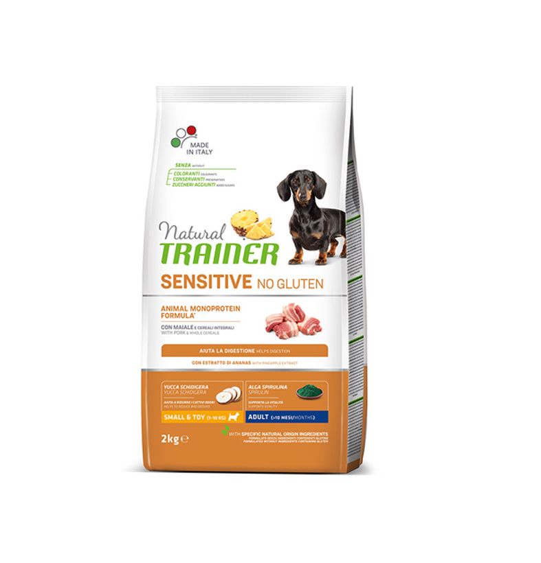 Natural Trainer No gluten mini vepřové granule 2 kg Natural Trainer