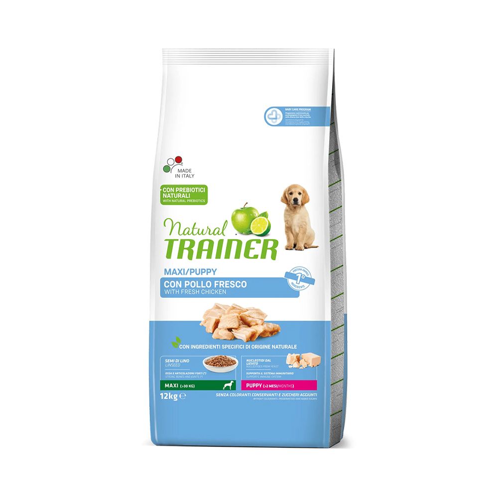 Natural Trainer Puppy Maxi čerstvé kuře granule 12 kg Natural Trainer