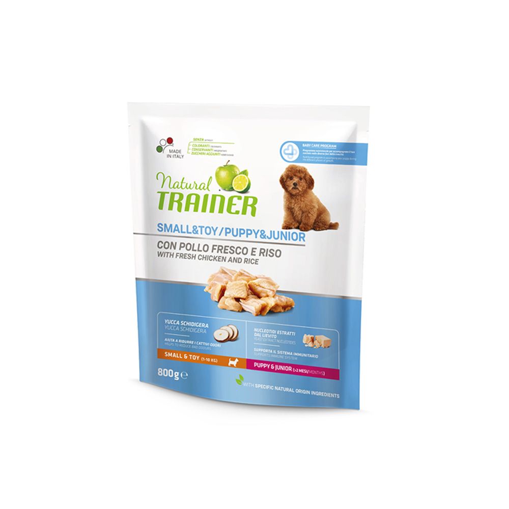 Natural Trainer Puppy&junior small/toy kuře granule 800 g Natural Trainer