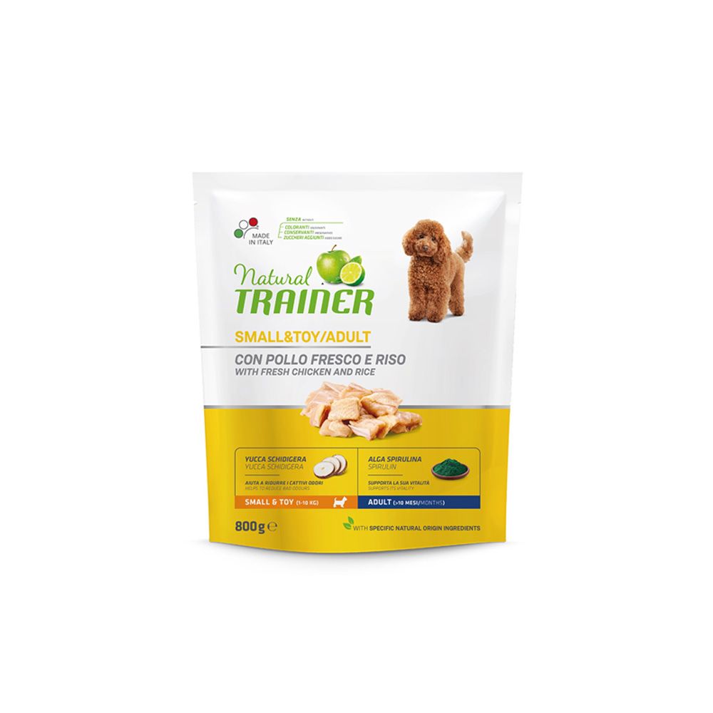 Natural Trainer Small/toy kuře a rýže granule 800 g Natural Trainer