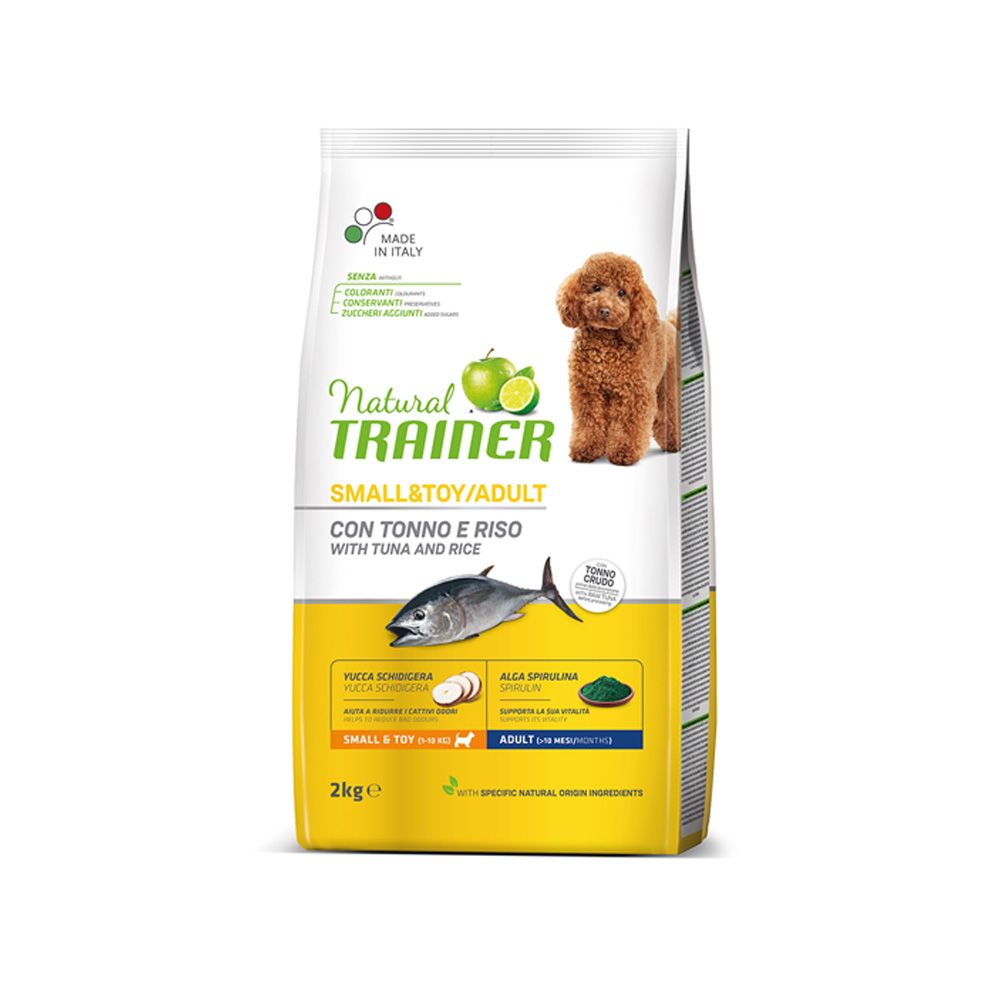 Natural Trainer Small/toy ryba a rýže granule 2 kg Natural Trainer