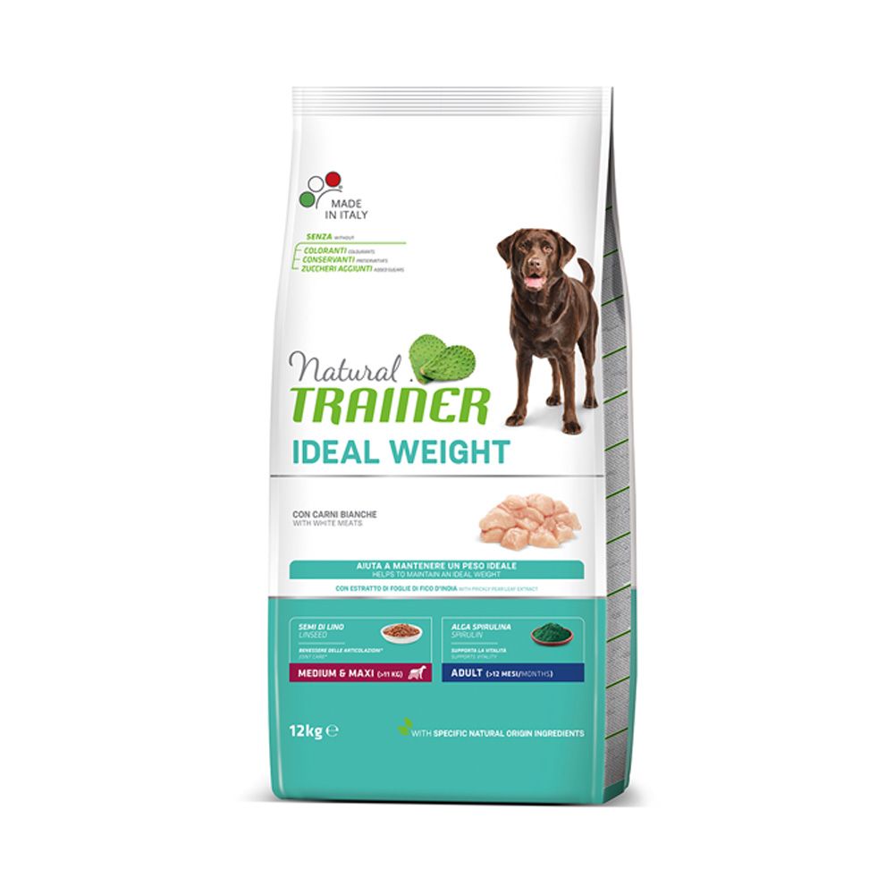 Natural Trainer Weight medium/maxi krůtí granule 12 kg Natural Trainer