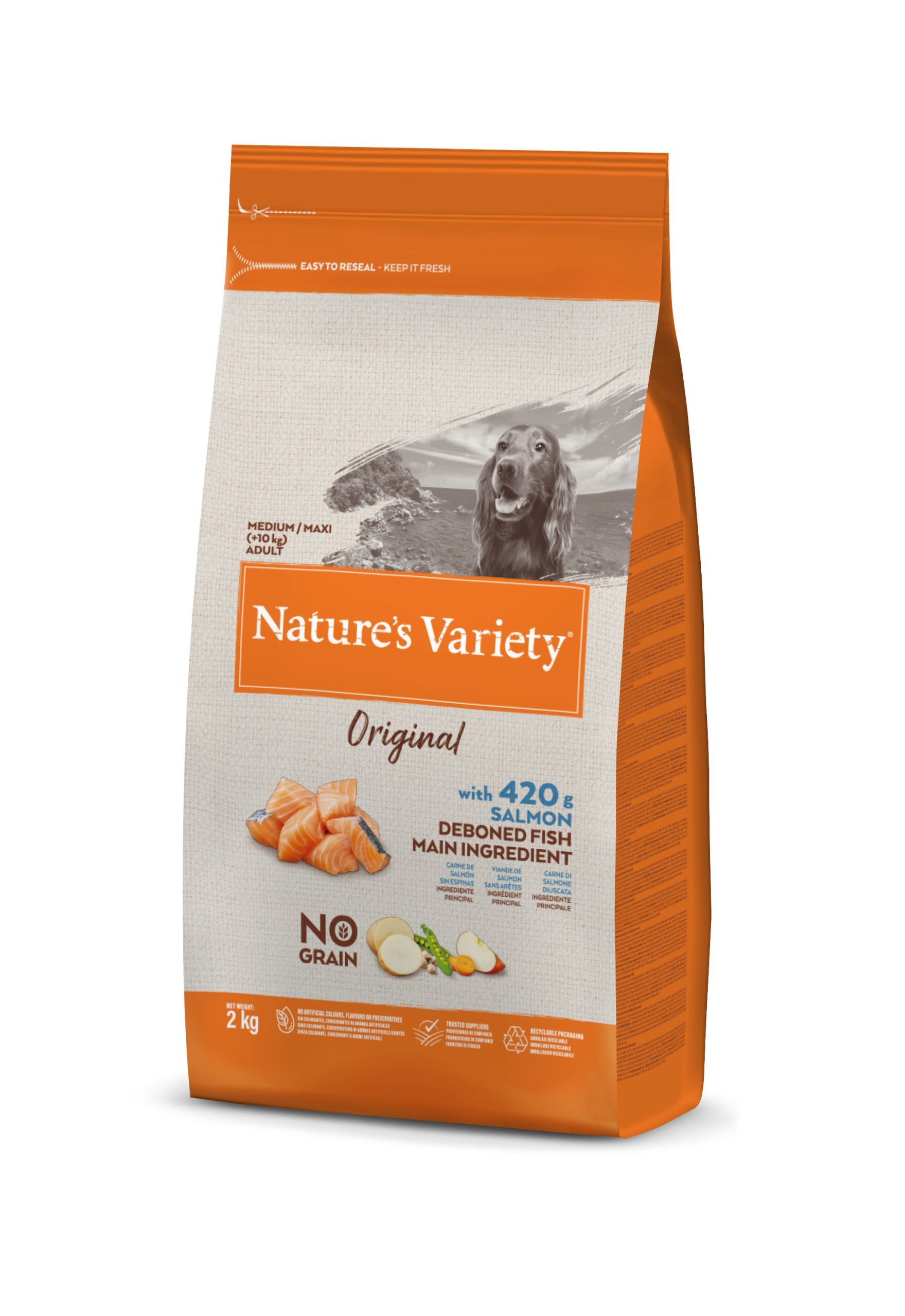 Natures Variety Original pro střední psy losos granule 2 kg Natures Variety