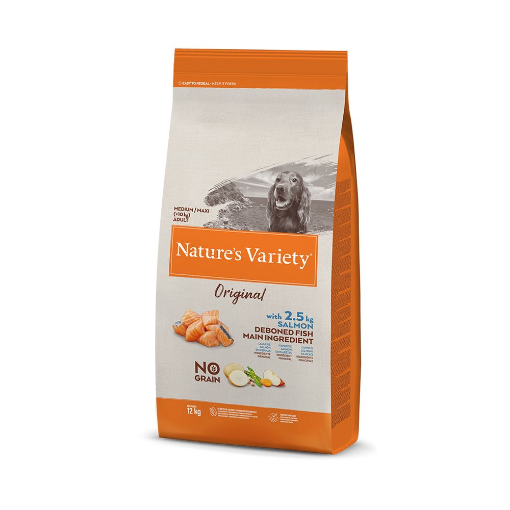 Natures Variety Original pro střední psy s lososem granule 12 kg Natures Variety