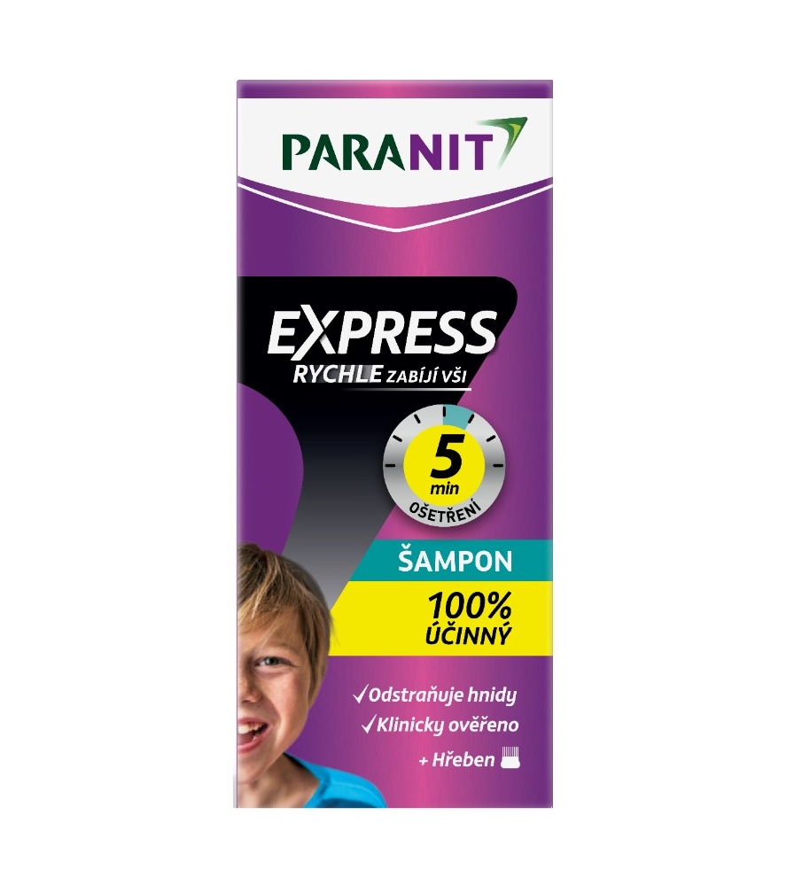 Paranit Express šampon 100 ml +hřeben Paranit