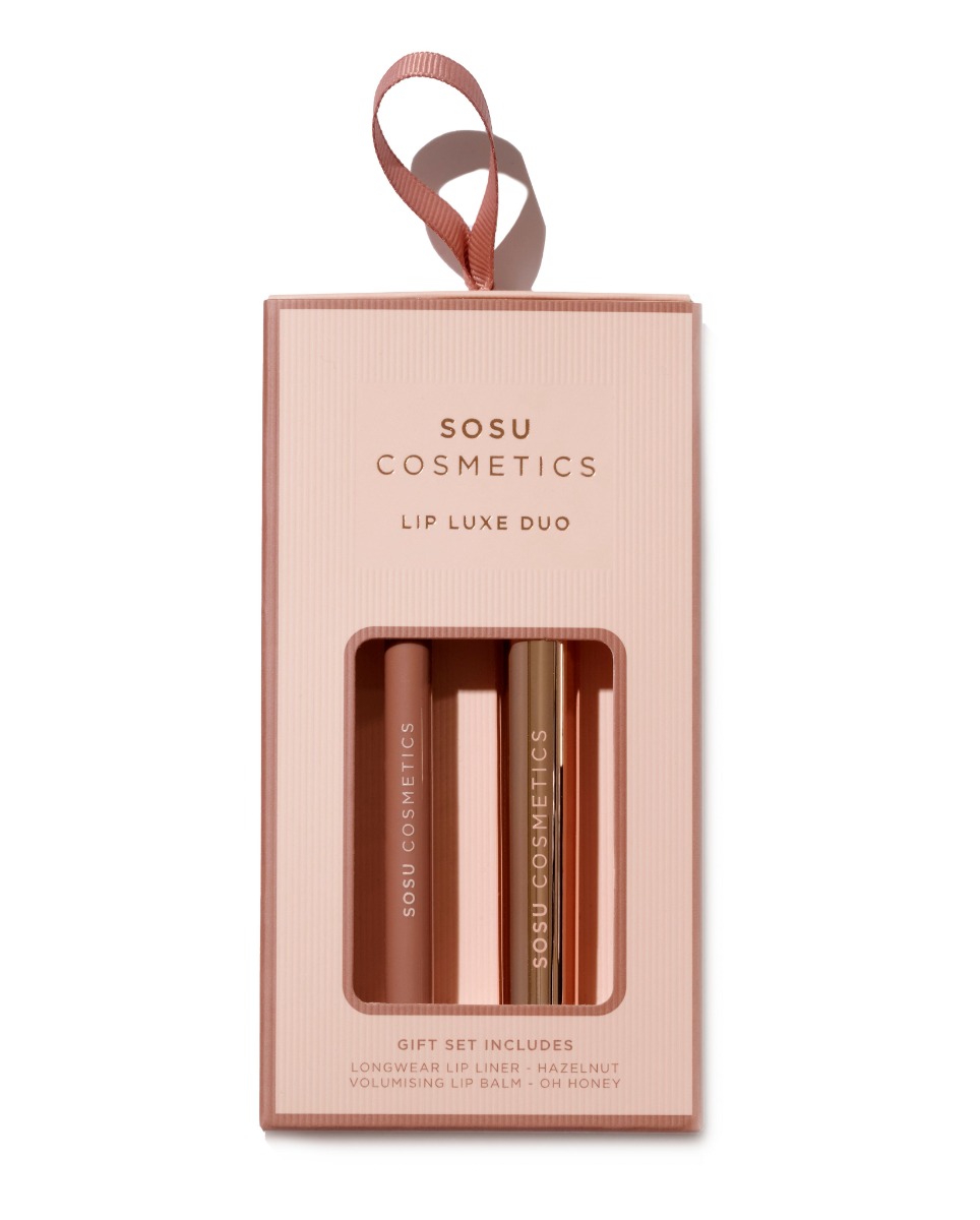 SOSU Cosmetics Hazelnut & Honey dárková sada na rty 2 ks SOSU