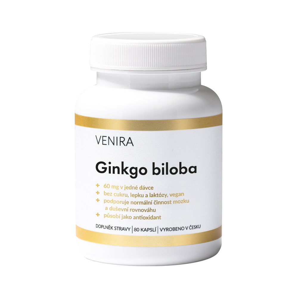 Venira Ginkgo biloba 80 kapslí Venira