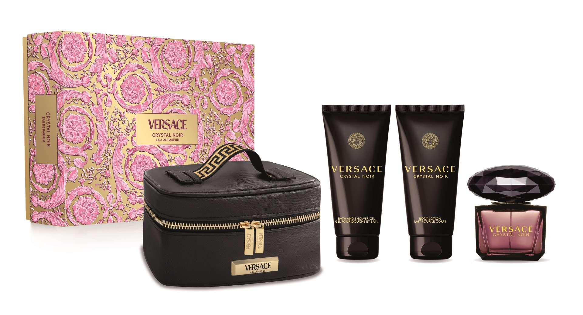 Versace Crystal Noir dárkový set pro ženy 4 ks Versace