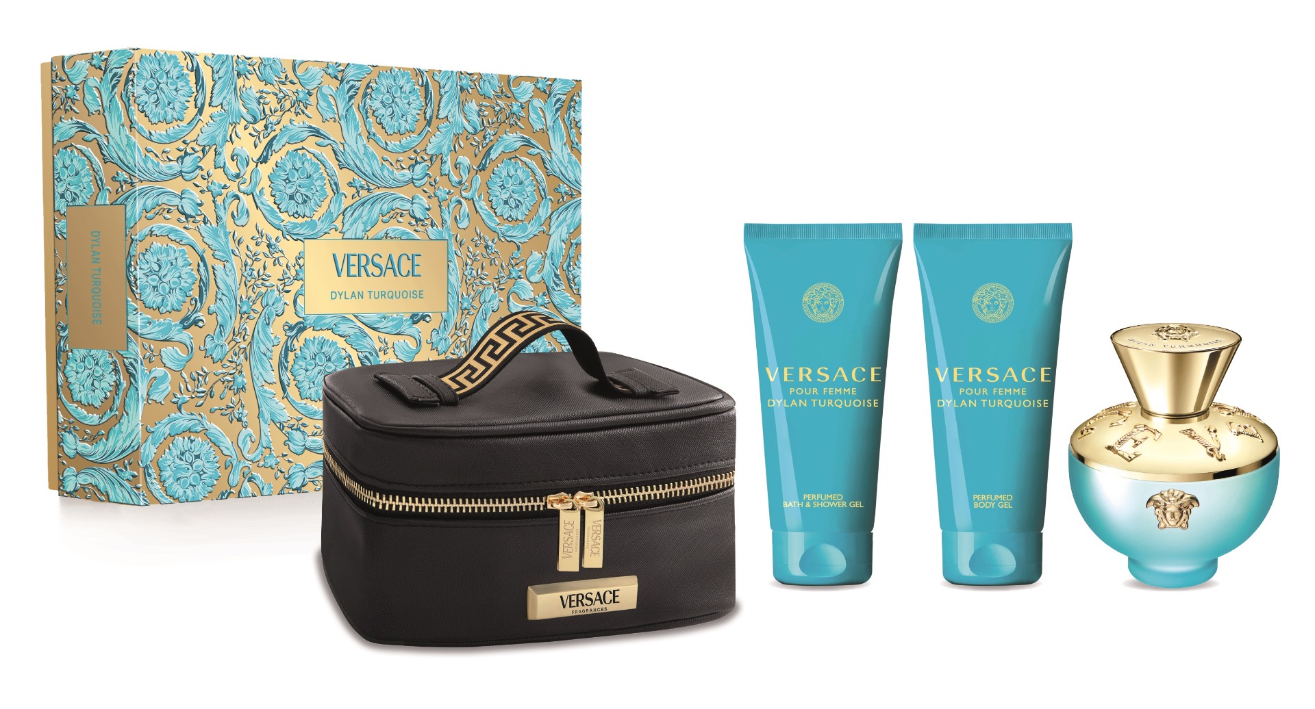 Versace Dylan Turquoise dárkový set pro ženy 4 ks Versace