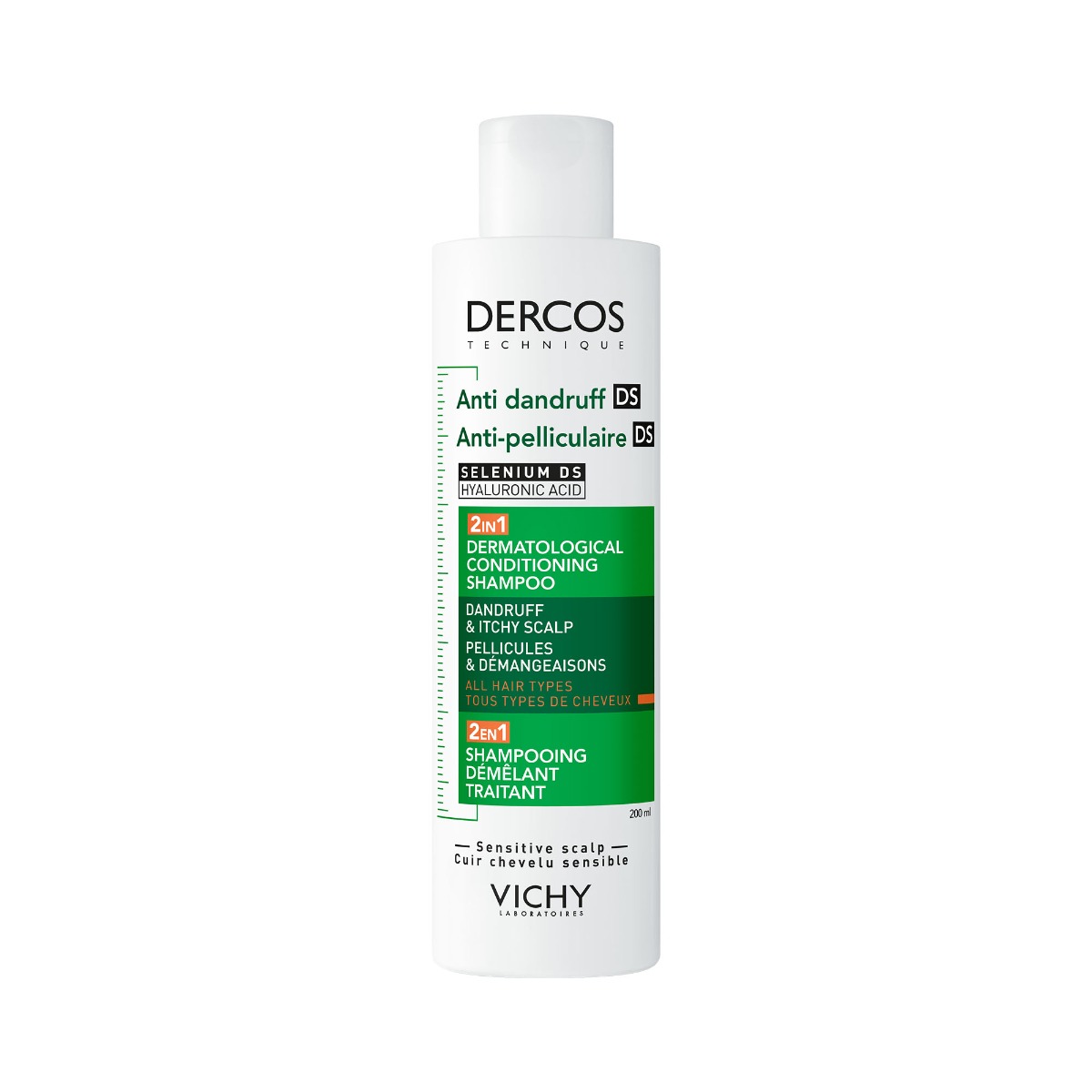 Vichy Dercos Šampon a kondicionér proti lupům 2v1 200 ml Vichy