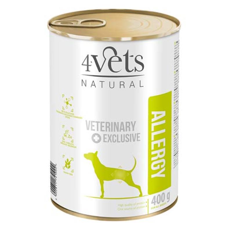 4vets NATURAL VETERINARY EXCLUSIVE ALLERGY Lamb 400g pro psy s potravinovou intoleranc 4vets