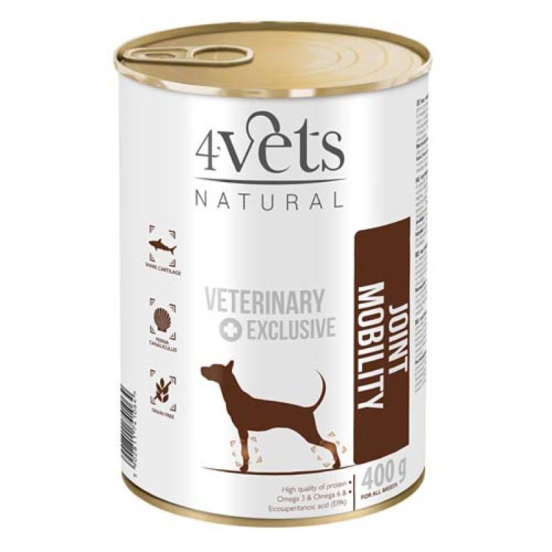 4vets NATURAL VETERINARY EXCLUSIVE JOINT MOBILITY 400g pro psy na klouby a mobilitu 4vets