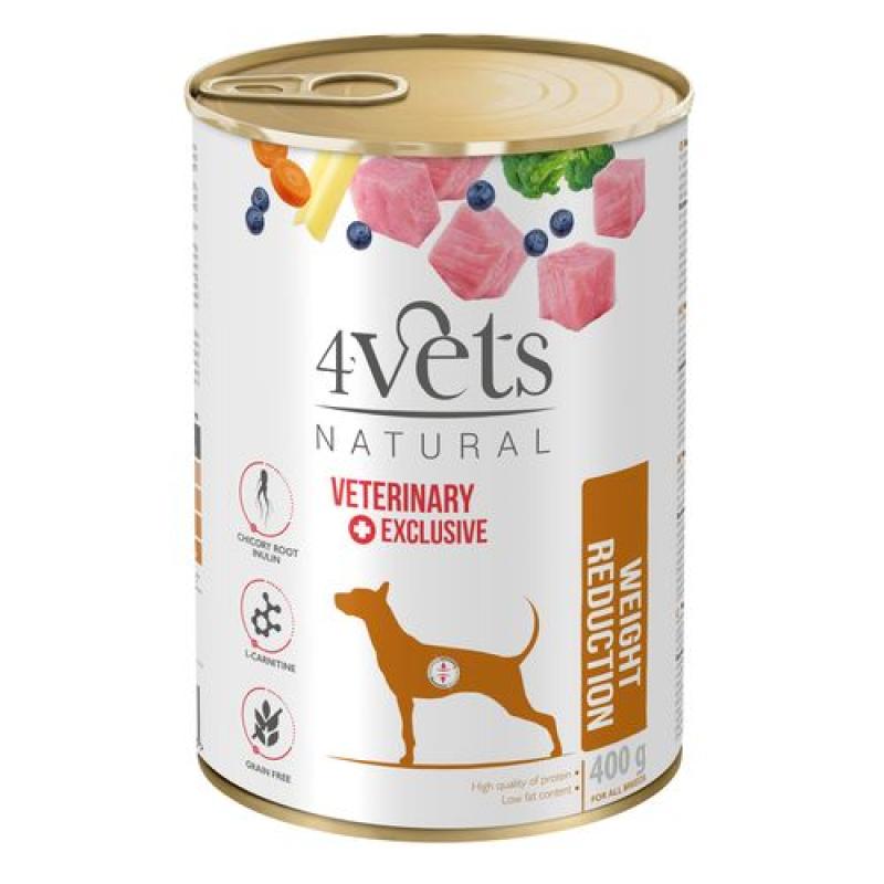 4vets NATURAL VETERINARY EXCLUSIVE WEIGHT REDUCTION 400g pro psy na redukci hmotnosti 4vets