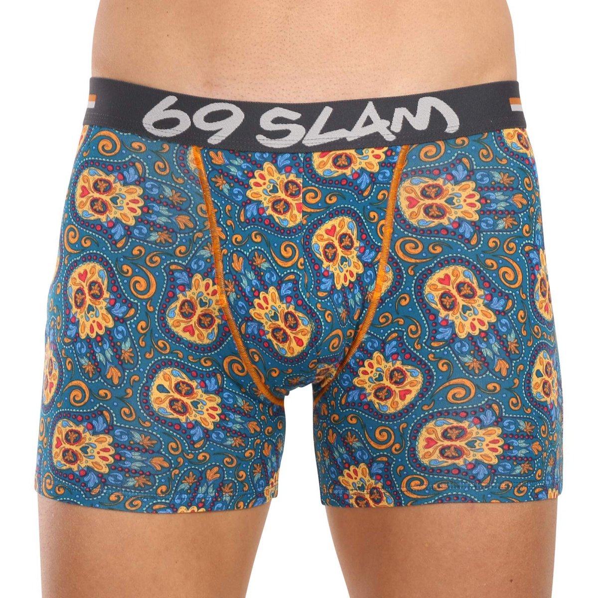 69SLAM Pánské boxerky fit bamboo hamsa hand gilbert (MPBHHD-BB) M 69SLAM