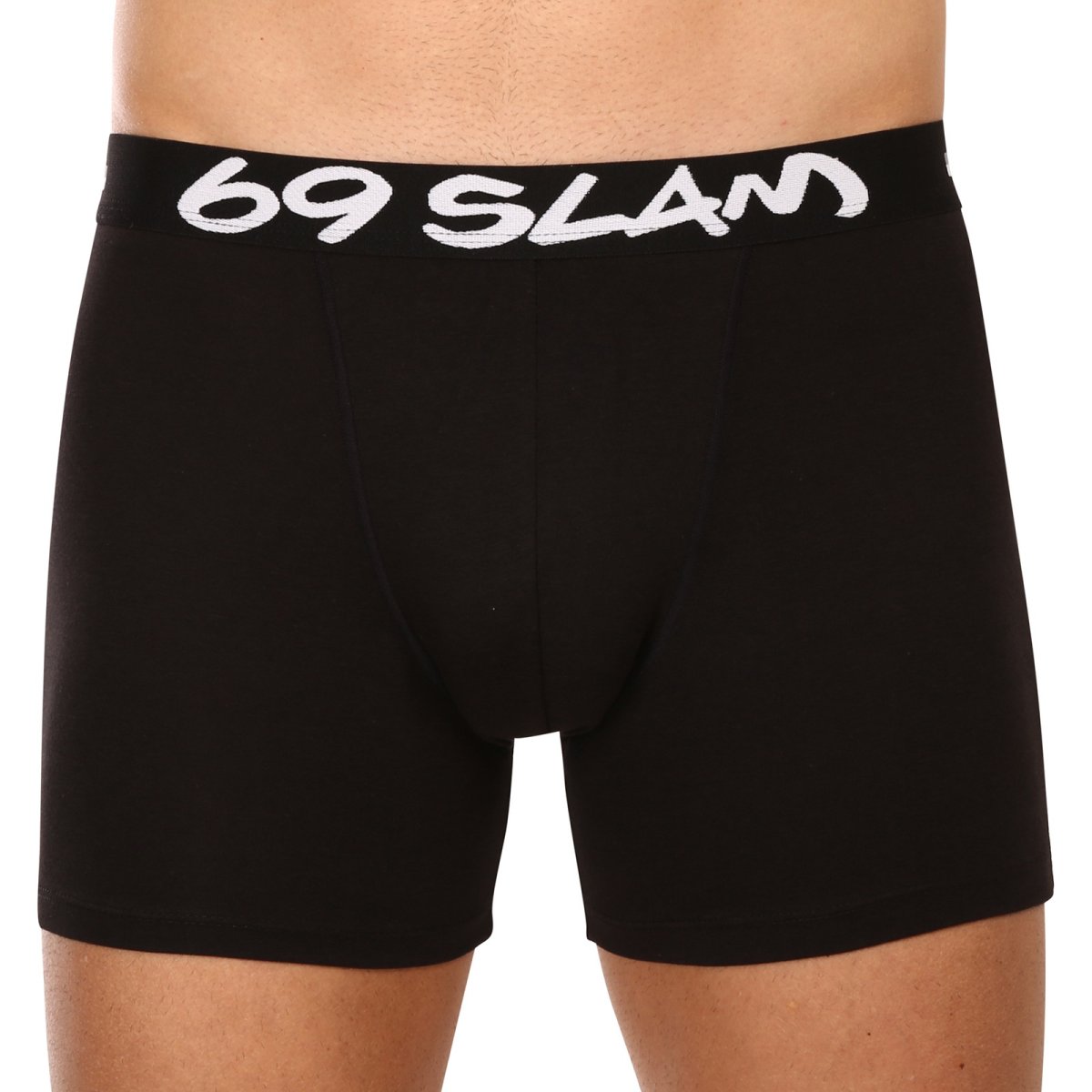 69SLAM Pánské boxerky fit bamboo plain (MBVPLN-BK) L 69SLAM