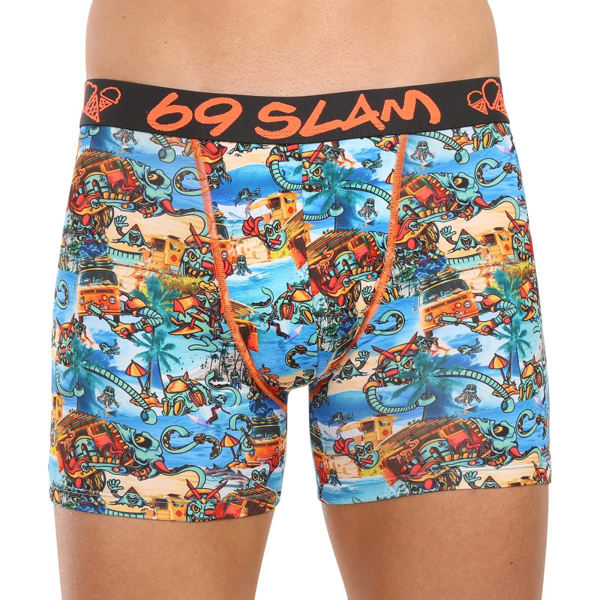 69SLAM Pánské boxerky fit beach bugger dylan (MBYBHG-PO) M 69SLAM