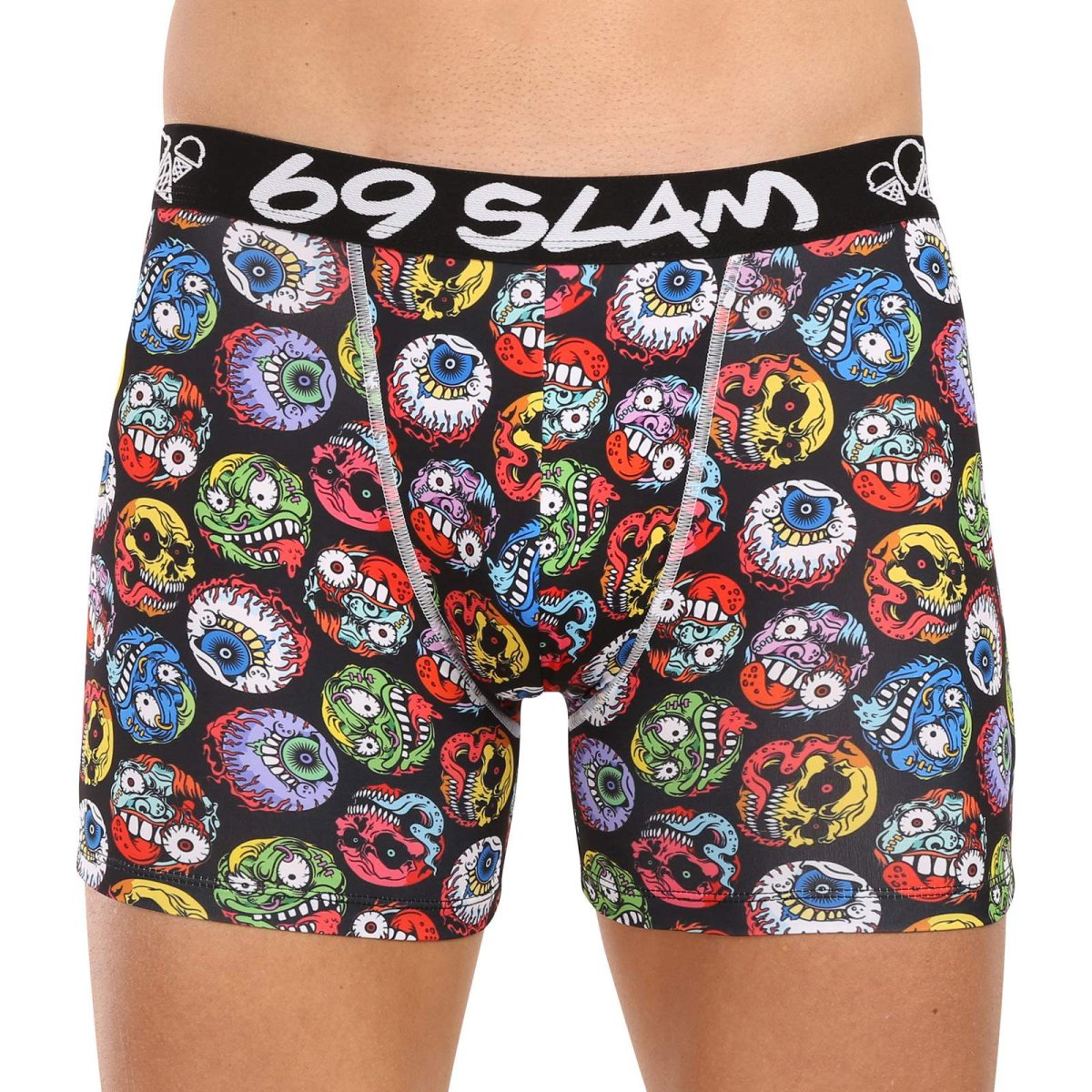 69SLAM Pánské boxerky fit monster ball dylan (MBYMNR-PO) M 69SLAM