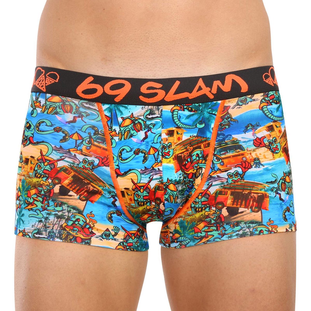 69SLAM Pánské boxerky hip beach bugger mason (MSYBHG-PO) L 69SLAM