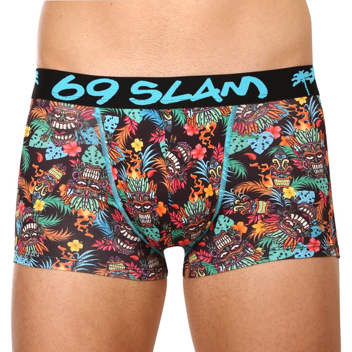 69SLAM Pánské boxerky hip hawaiian tiki (MSYHWT-PO) M 69SLAM