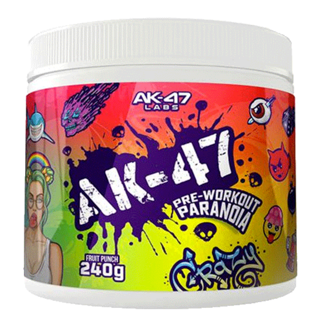 AK-47 Labs AK-47 Pre-Workout Paranoia 240g - ovocný punč AK-47 Labs