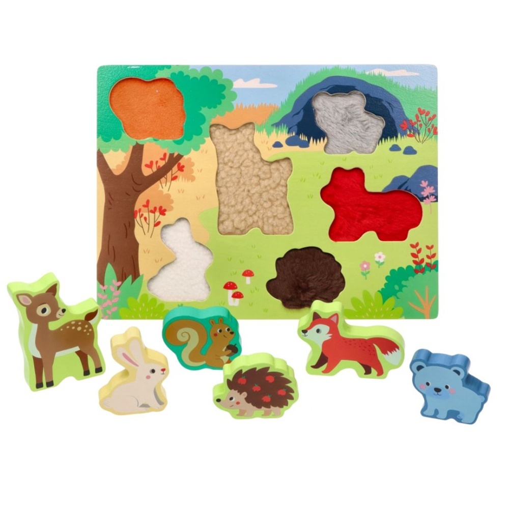 Adam Toys Dřevěné zábavné vkládací puzzle