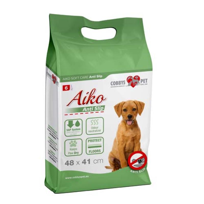 Aiko Soft Care Anti-slip 48x41cm 6ks protiskluzové pleny pro psy Aiko