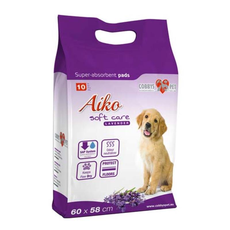 Aiko Soft Care Lavender 60x60cm 10ks pleny pro psy s levandulí Aiko